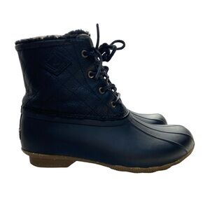 Sperry Women's Saltwater Duck Boot in Black